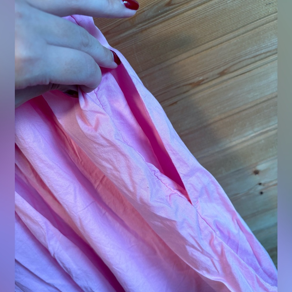 New, Hollister Puff Sleeve Pink Dress - Picture 9 of 12